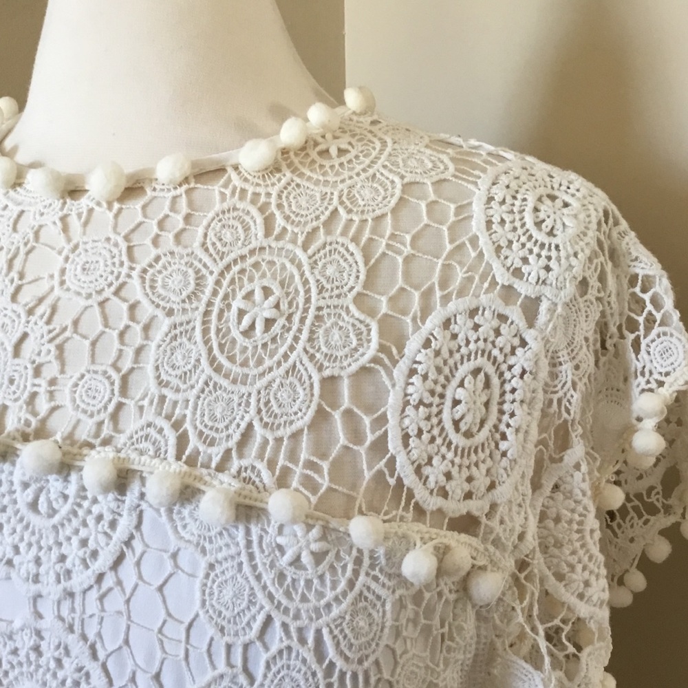 Revolve Tularosa Clayton Lace Pom Pom Top - Picture 3 of 12
